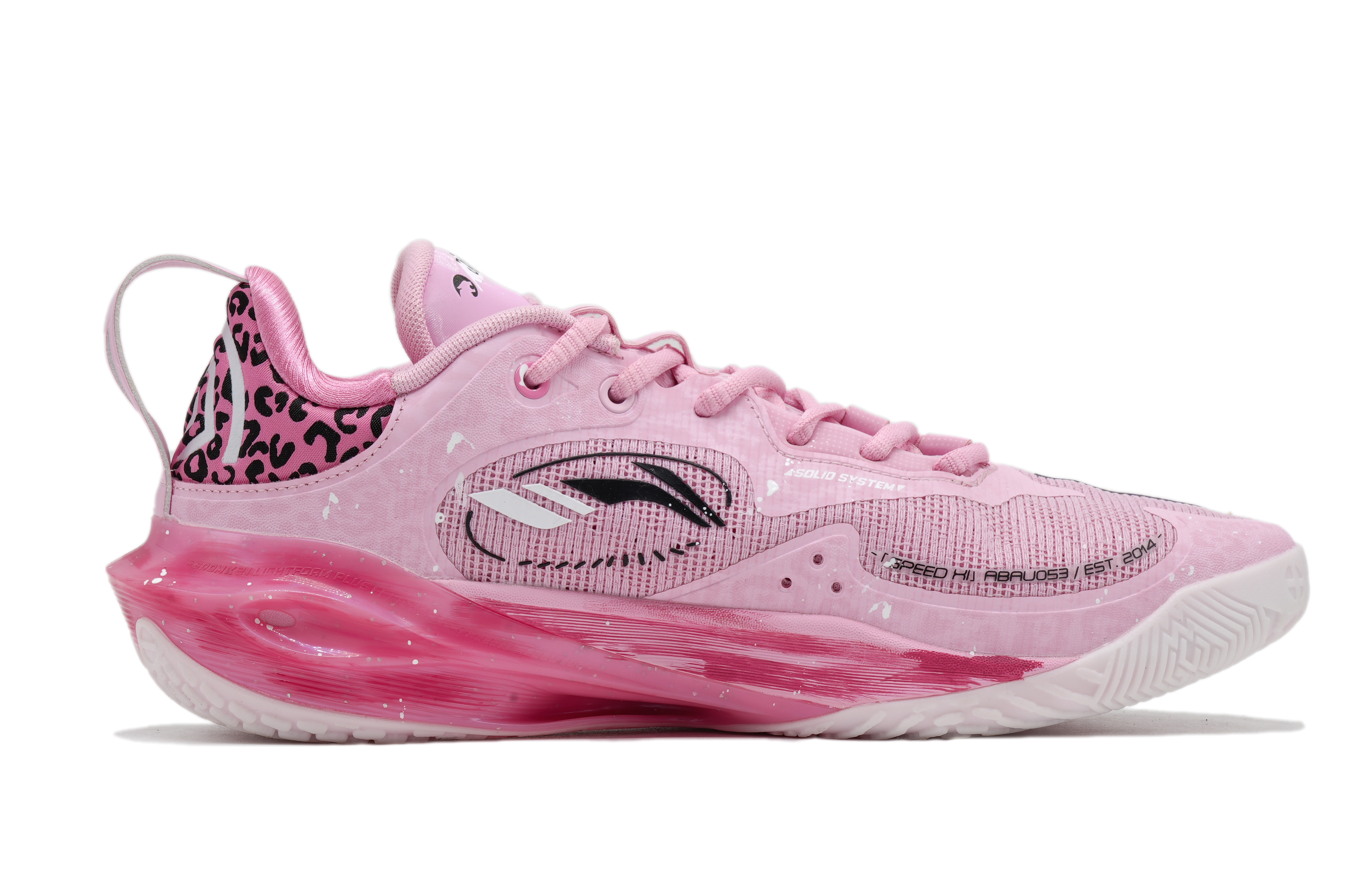 Li Ning Speed 11 Cushioning Slip Resistant Abrasion Resistant Low top Basketball Shoes Men’s Pink