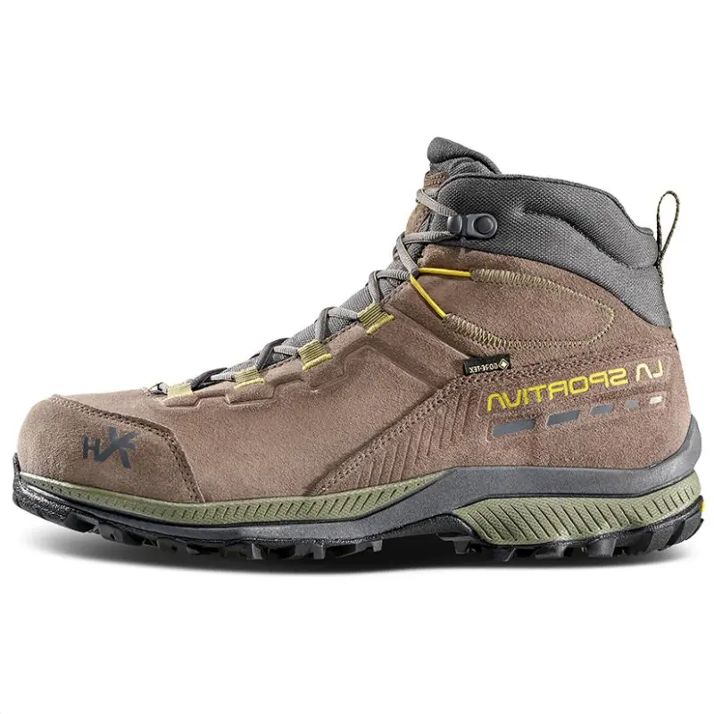 LA SPORTIVA Slip Resistant Abrasion Resistant Mid top Mountaineering Shoes Men's Brown