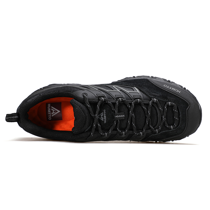 HUMTTO Cushioning Slip Resistant Balance Cushioning Slip Resistant Balance Low top Mountaineering Shoes Men’s Black
