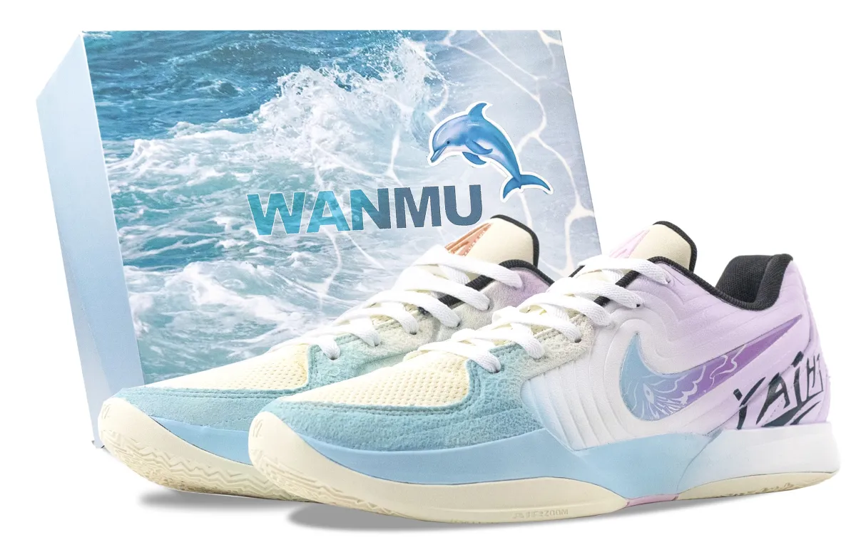 Nike Ja 2 Glacier Mirror Abrasion Resistant Abrasion Resistant Low top Basketball Shoes Men's Blue Purple