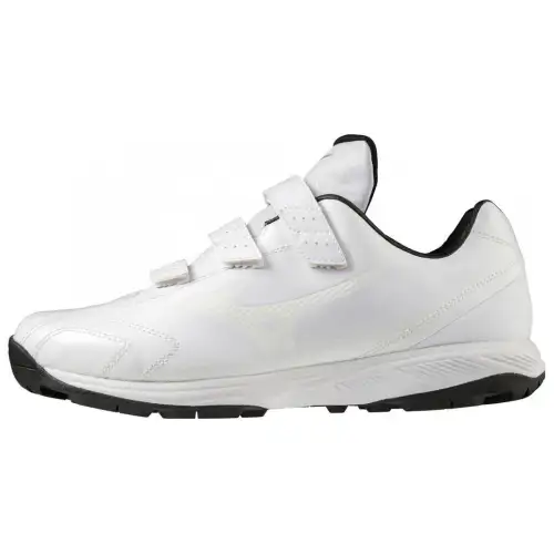 Mizuno Light Revo Trainer CR Artificial Leather Slip Resistant Abrasion Resistant Low top Training Shoes Unisex White