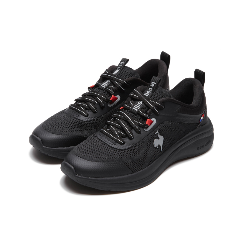 Le Coq Sportif LCS EASY RUN Cushioning Slip Resistant Cushioning Slip Resistant Low top Training Shoes Unisex Black