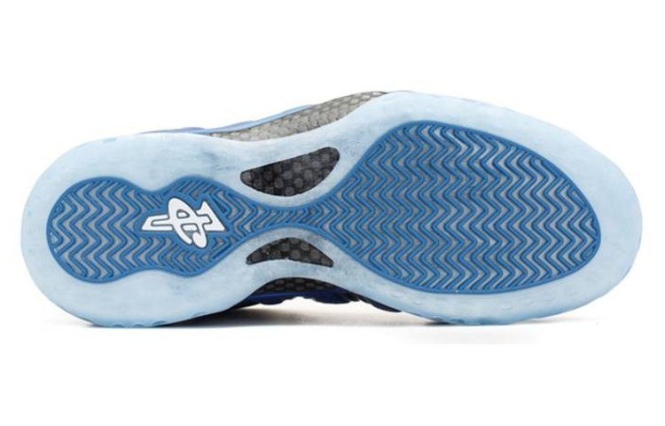 Мужские кроссовки Nike Foamposite One Sharpie (черно-синий) — 黑/皇家/白 — фото 4