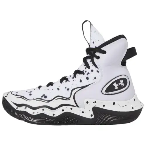 Joshua Vides x Under Armour Highlight Slip Resistant Abrasion Resistant High top Training Shoes Women's White Black