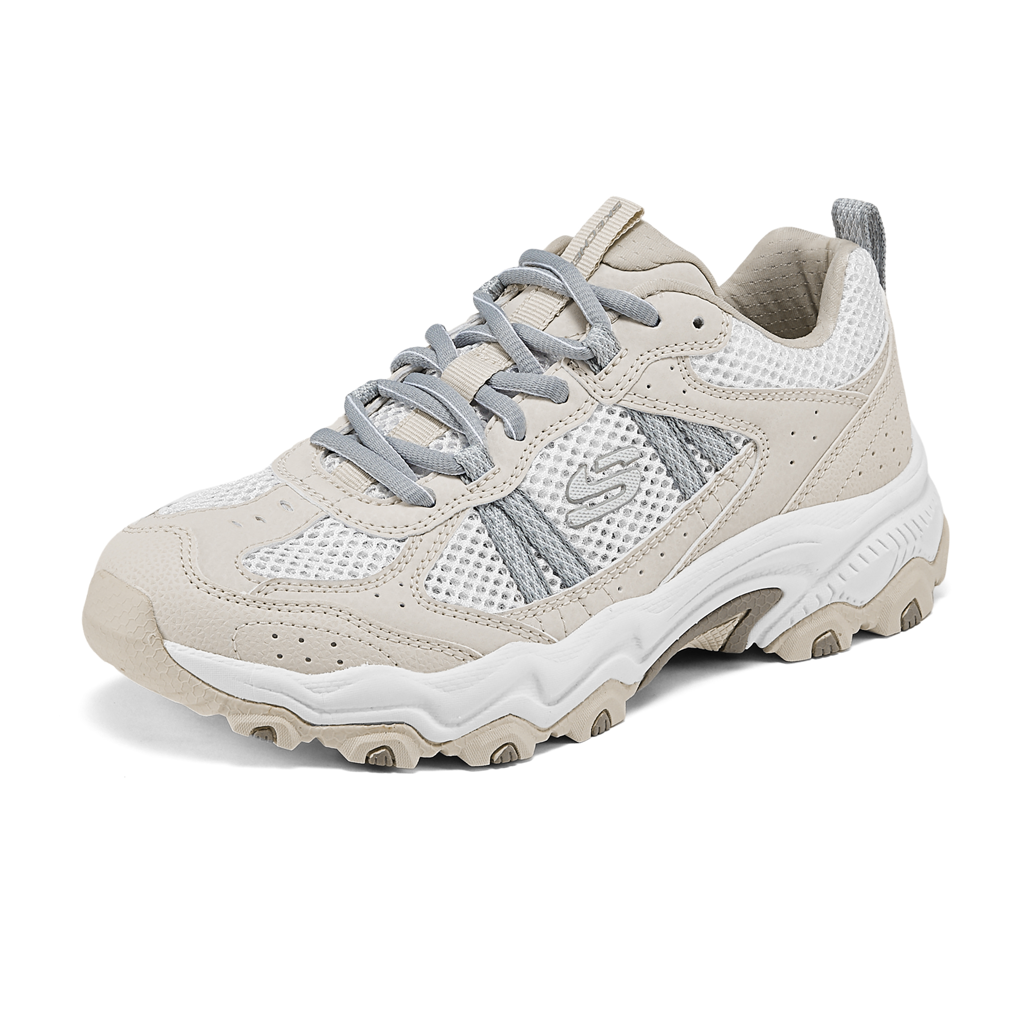 Skechers Breathable Support Abrasion Resistant Grip Low top Hiking Shoes Women’s Gray White