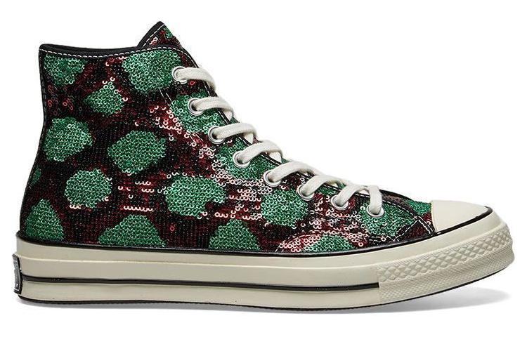 Кеды Converse Chuck 70 (зеленый, белый) — Зелёный / белый — фото 2