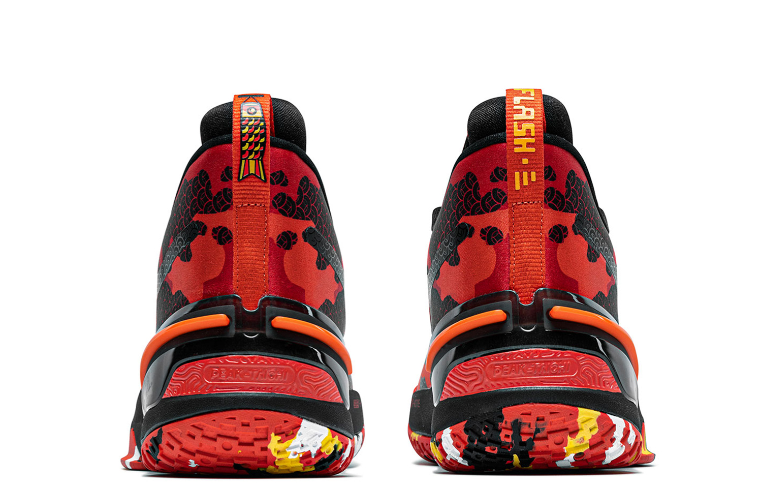PEAK Flash 3 Textile, Synthetic Leather, TPU Cushioning Slip Resistant Abrasion Resistant Coverage Support Mid top