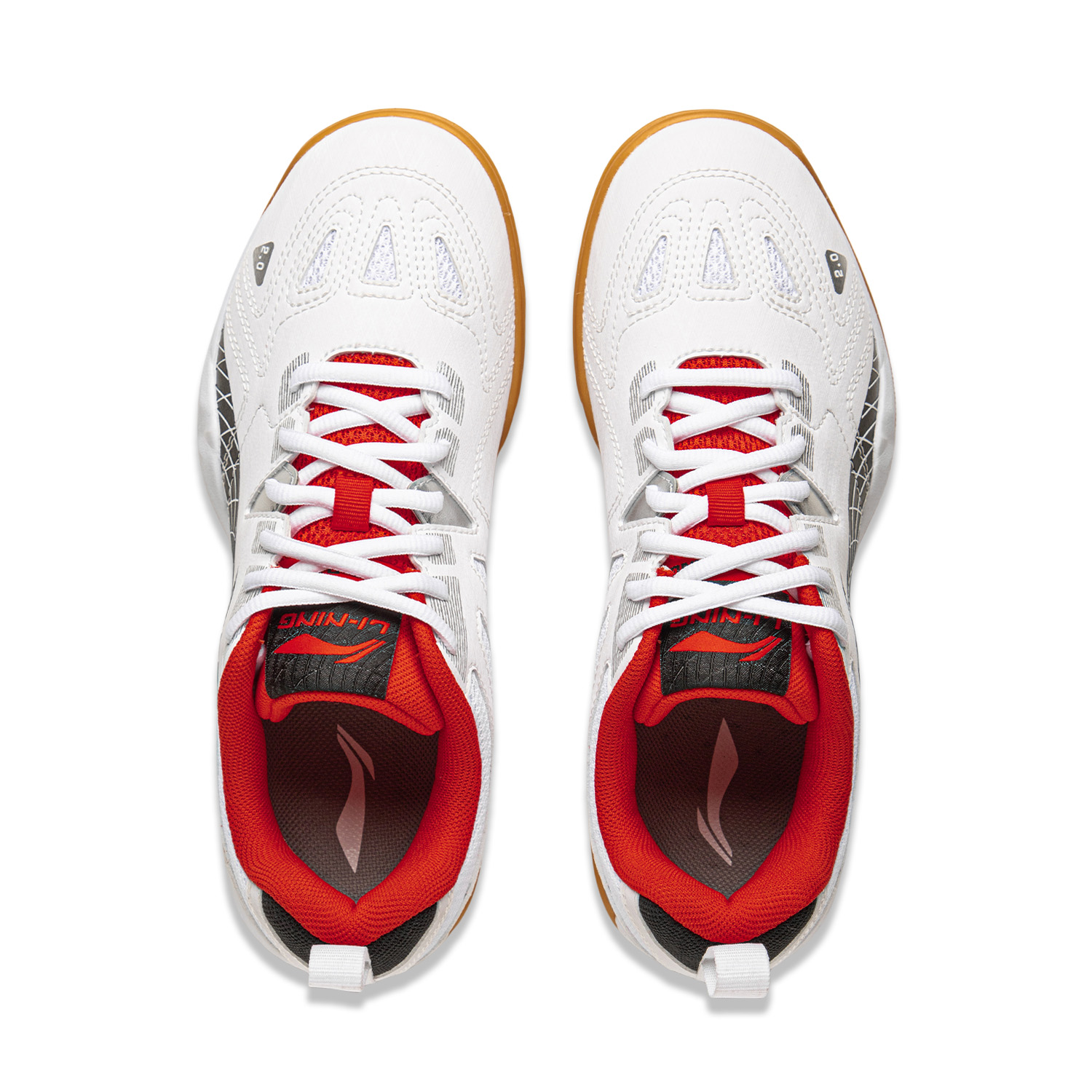 Li Ning Slip Resistant Abrasion Resistant Low top Training Shoes Unisex White Black
