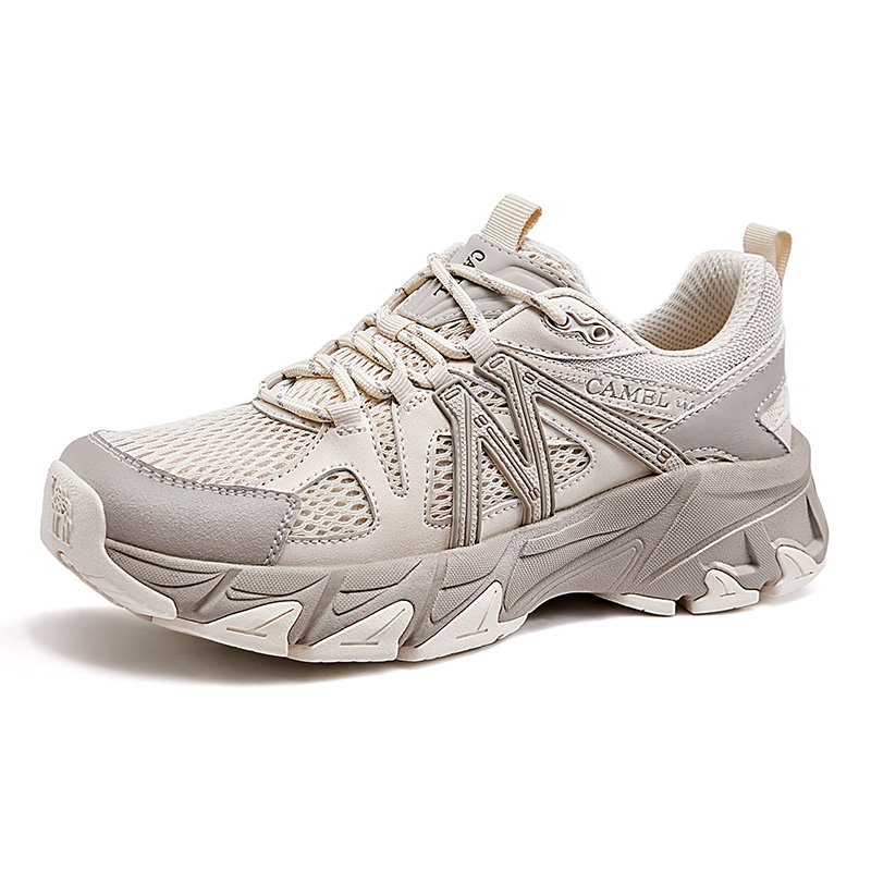 CAMEL Slip Resistant, Abrasion Resistant, Height Increasing Low top Hiking Shoes Women’s