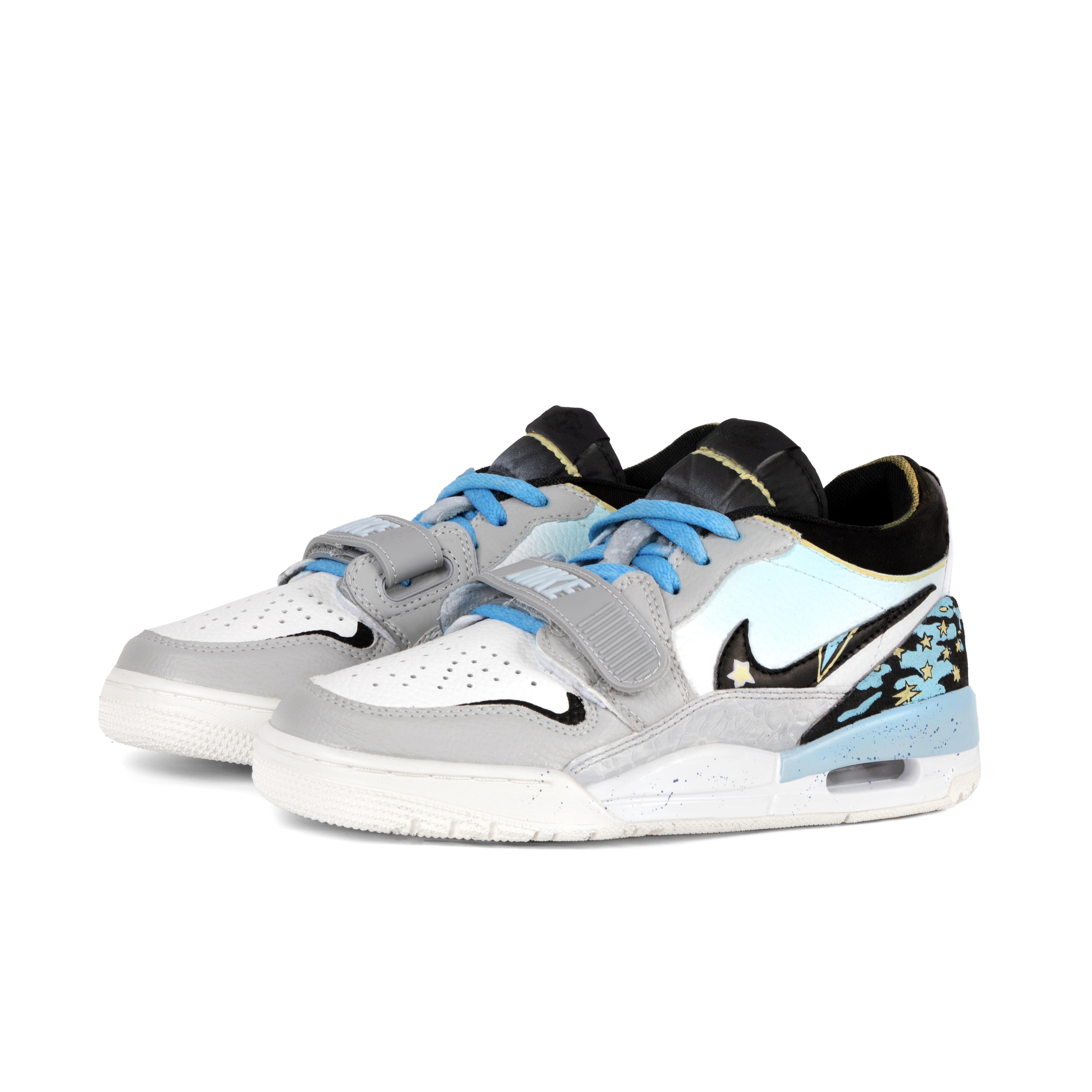 Jordan Legacy 312 Cushioning Slip Resistant Low top Vintage Basketball Shoes Men’s Smoke Blue