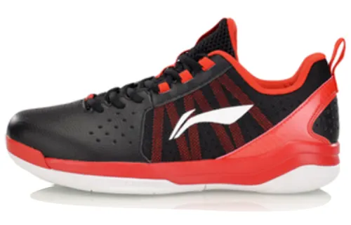 Li Ning Fabric Cushioning Slip Resistant Abrasion Resistant Lightweight Low top Basketball Shoes Men's