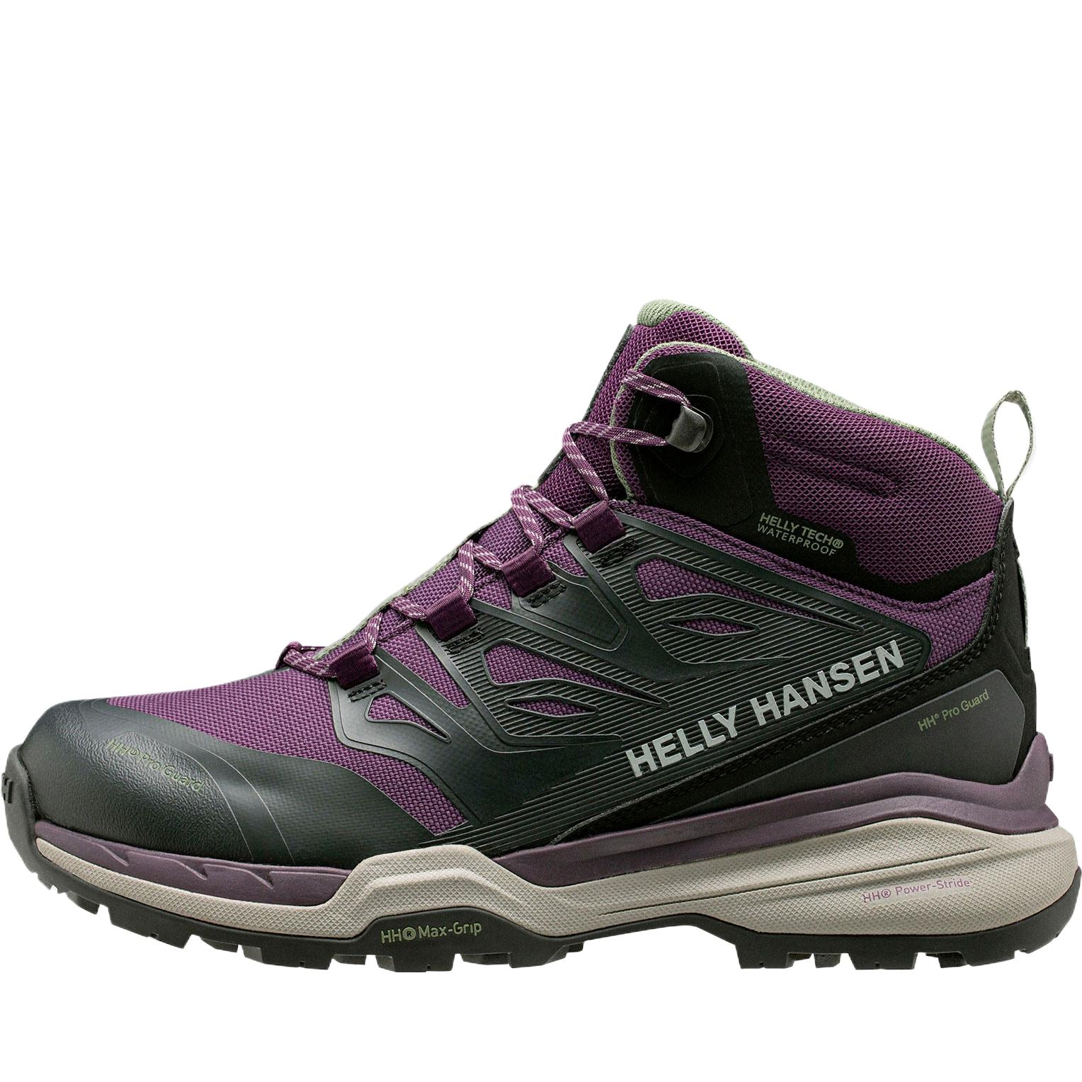 HELLY HANSEN Slip Resistant Abrasion Resistant High top Mountaineering & Hiking Shoes Women’s Purple
