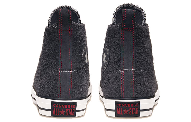 Кеды Converse Chuck Taylor All Star Suede High Top (черные) — Чёрный — фото 4