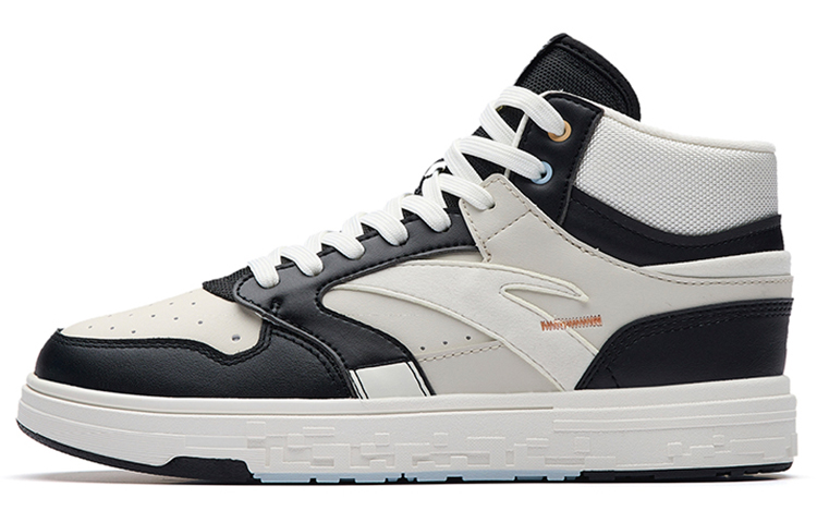 Anta Street Naughty Casual High top Skateboard Shoes Women's Black Gray