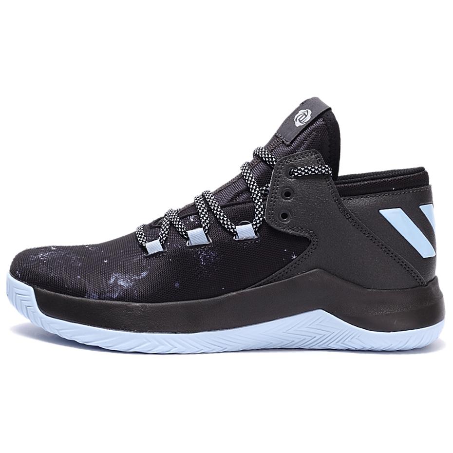 Adidas D Rose Menace 2 Cushioning, Wear Resistant Mid top Basketball Shoes Men's Black