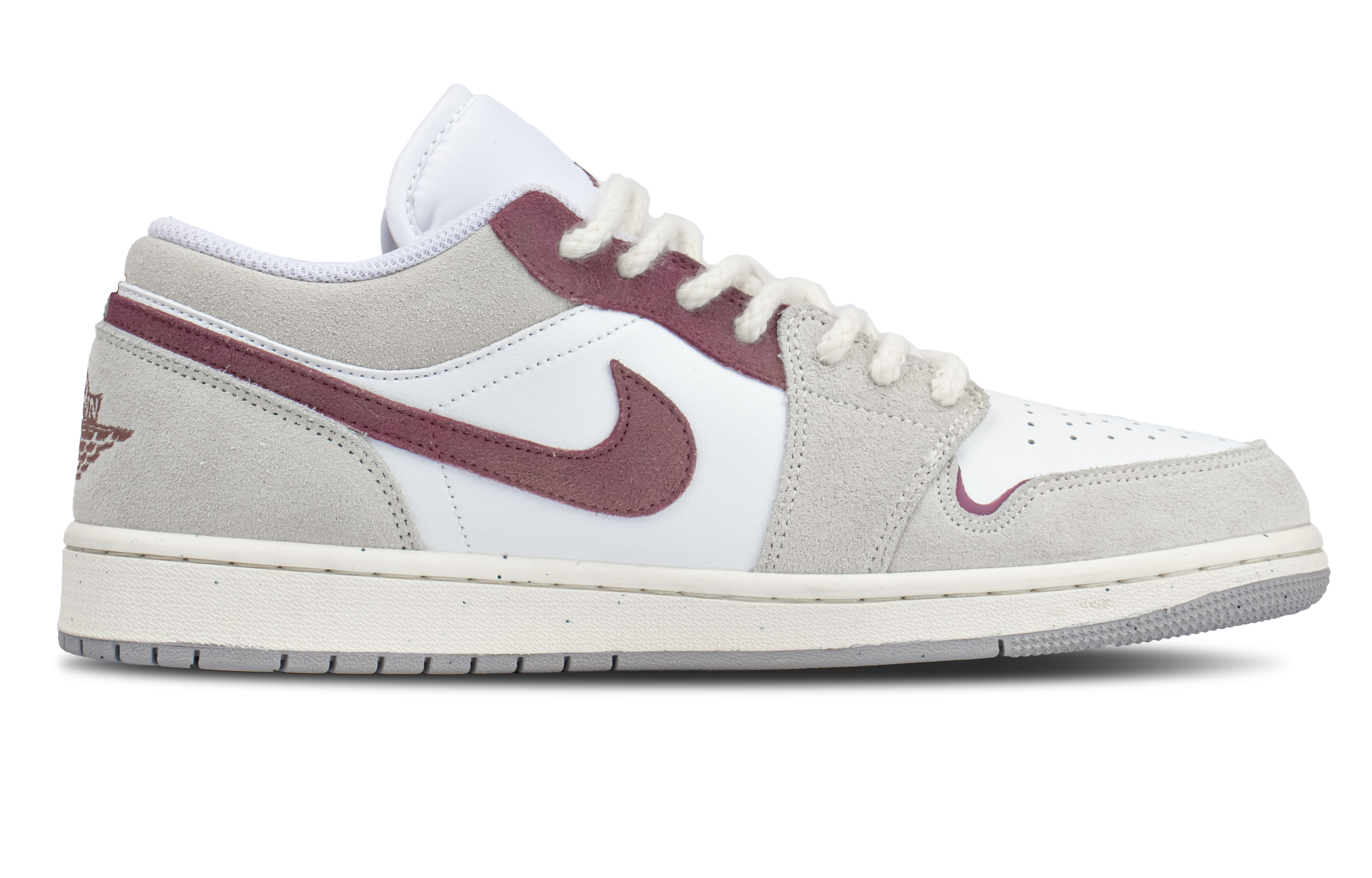 Jordan Air Jordan 1 Low top Vintage Basketball Shoes Unisex Ecru