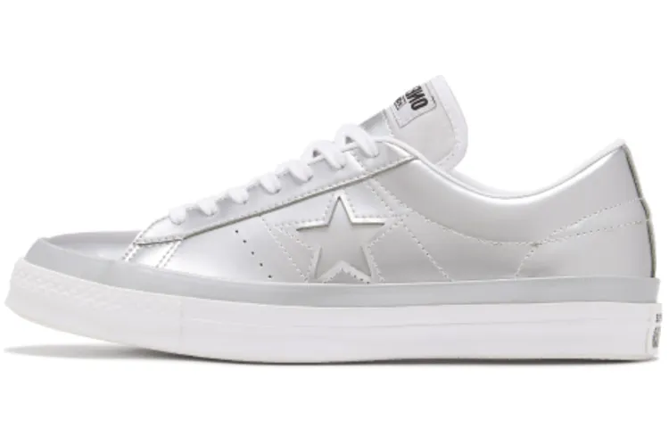 Converse One Star Low Silver