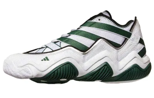 Adidas Originals Top Ten Slip Resistant Low top Vintage Basketball Shoes Men's White Green