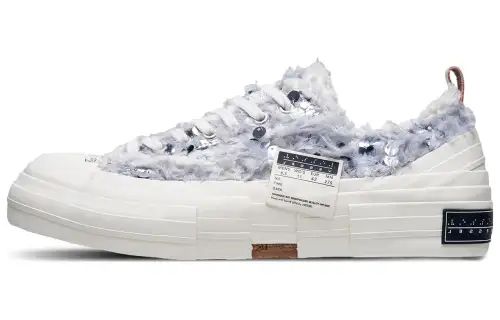 VESSEL Swan's Tear Slip Resistant Abrasion Resistant Low top Canvas Shoes Unisex Gray