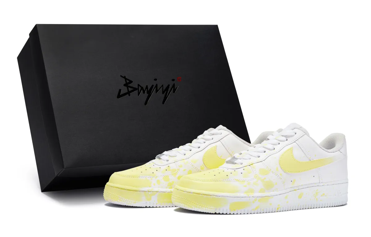 Nike Air Force 1 07 811 Manufacturing, Oil Paintings On Site, Special Shoe Box Slip Resistant Abrasion Resistant