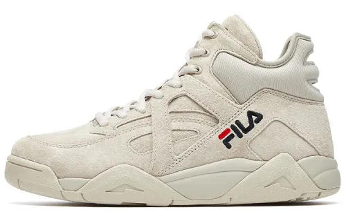 FILA Cage Synthetic Leather High top Vintage Basketball Shoes Women's Oat