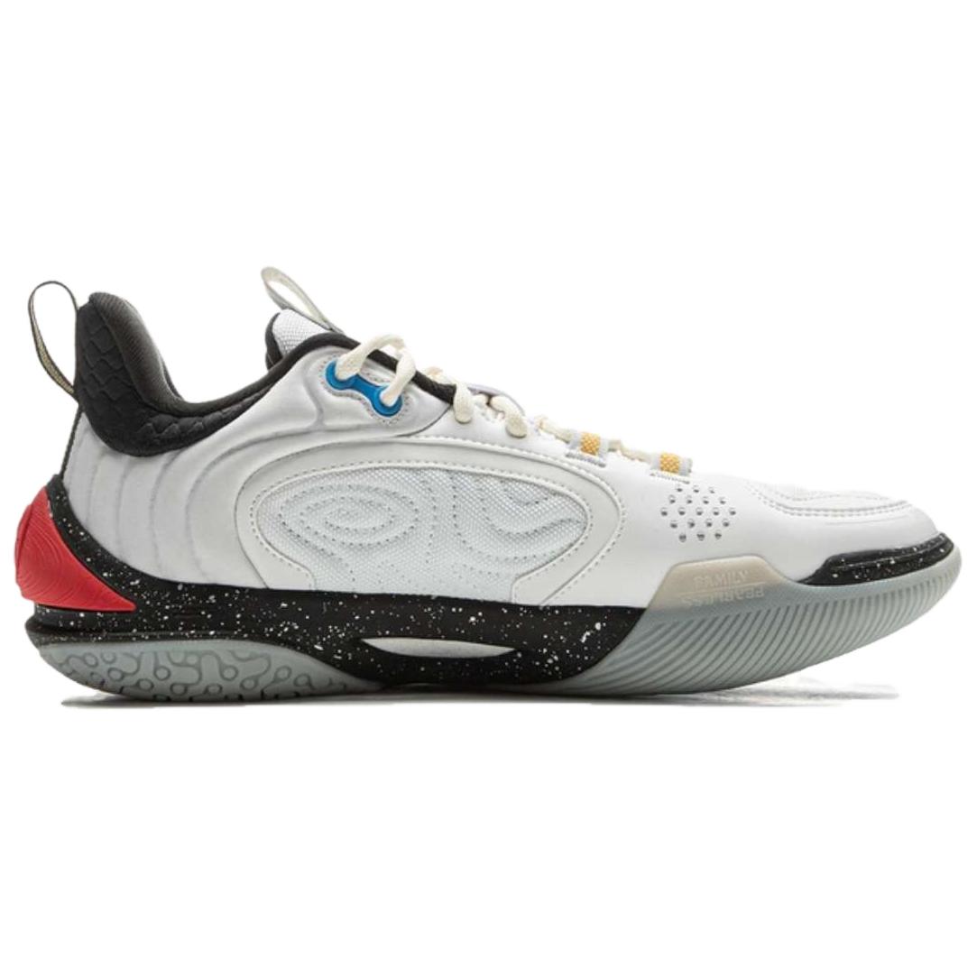 Li Ning Cushioning Breathable Abrasion Resistant Low top Basketball Shoes Men’s White