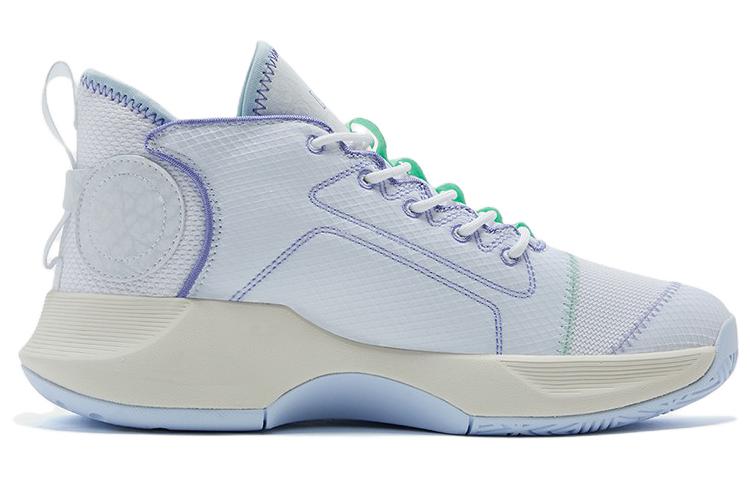 PEAK Cushioning Slip Resistant Mid top Basketball Shoes Men’s White