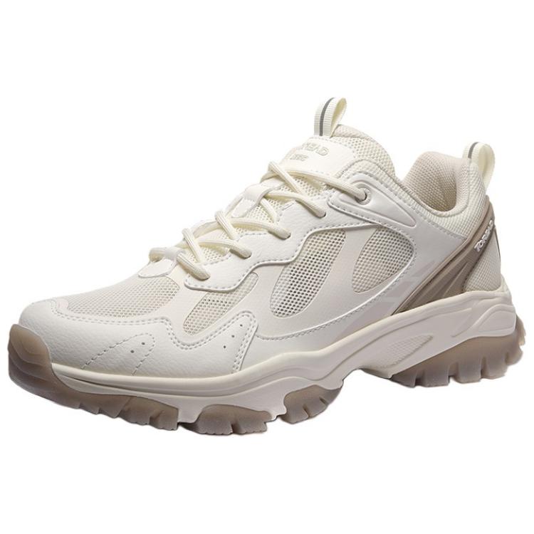 TOREAD Cushioning Slip Resistant Abrasion Resistant Low top Hiking Shoes Men’s Beige Brown