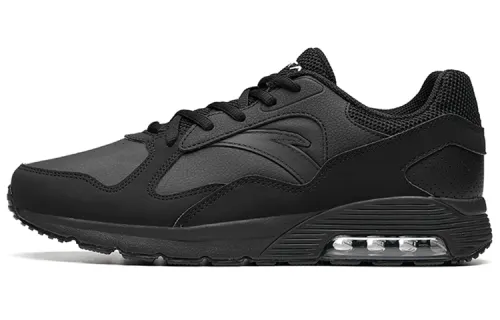 Anta Textile, Synthetic Leather Comfortable Lightweight Low top Training Shoes Men's Black