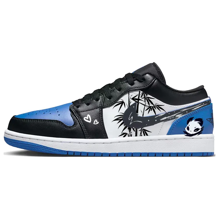 Jordan Air Jordan 1 Vintage Basketball Shoes Men's Low Top White/Blue
