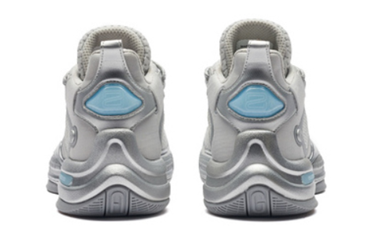 361° AG2 X AG2X Abrasion Resistant Slip Resistant Mid top Performance Basketball Shoes Men’s Silver White