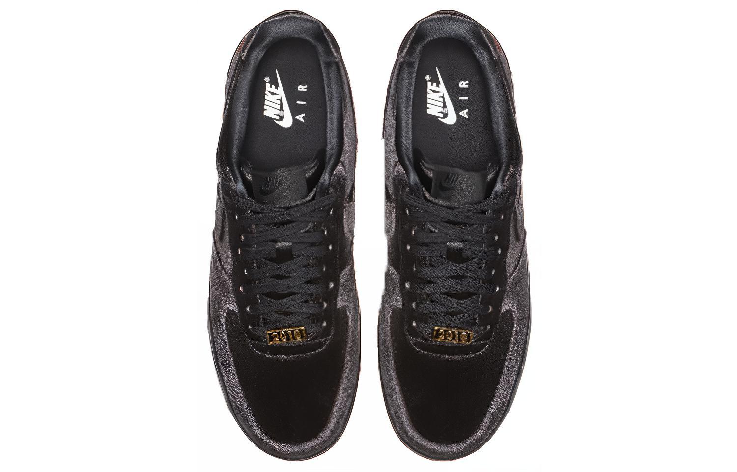 Кроссовки Nike Air Force 1 AF1 (черные) — Чёрный — фото 4