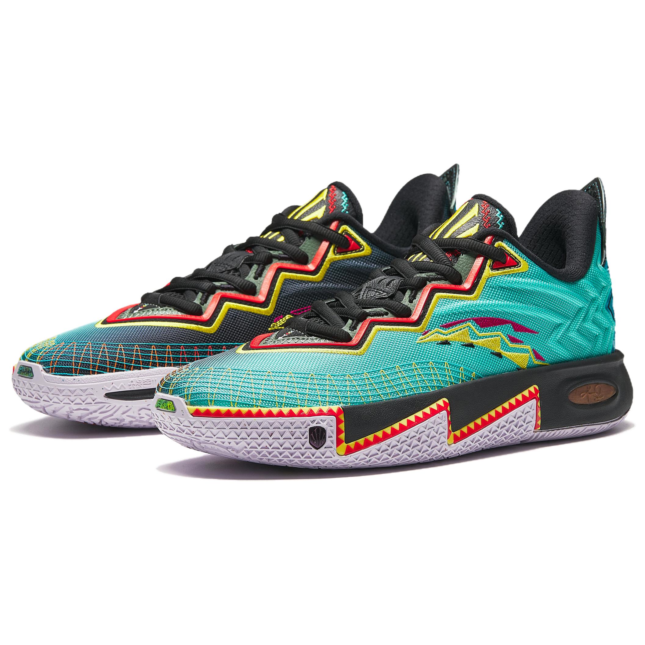 Anta KAI 2 Cushioning Slip Resistant Abrasion Resistant Rebound Low top Basketball Shoes Men’s Green Black Blue