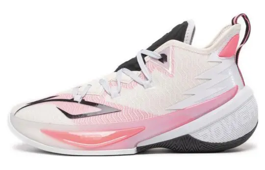 Li Ning Power 9 Premium Textile, Synthetic Leather, TPU Abrasion Resistant Breathable Mid top Basketball Shoes Men's