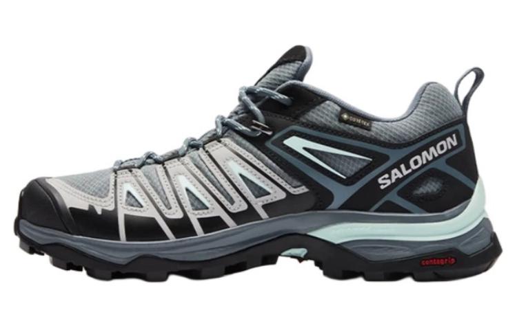 Женские кроссовки Salomon SALOMON X Ultra Pioneer GTX W (черно-серо-зеленые)