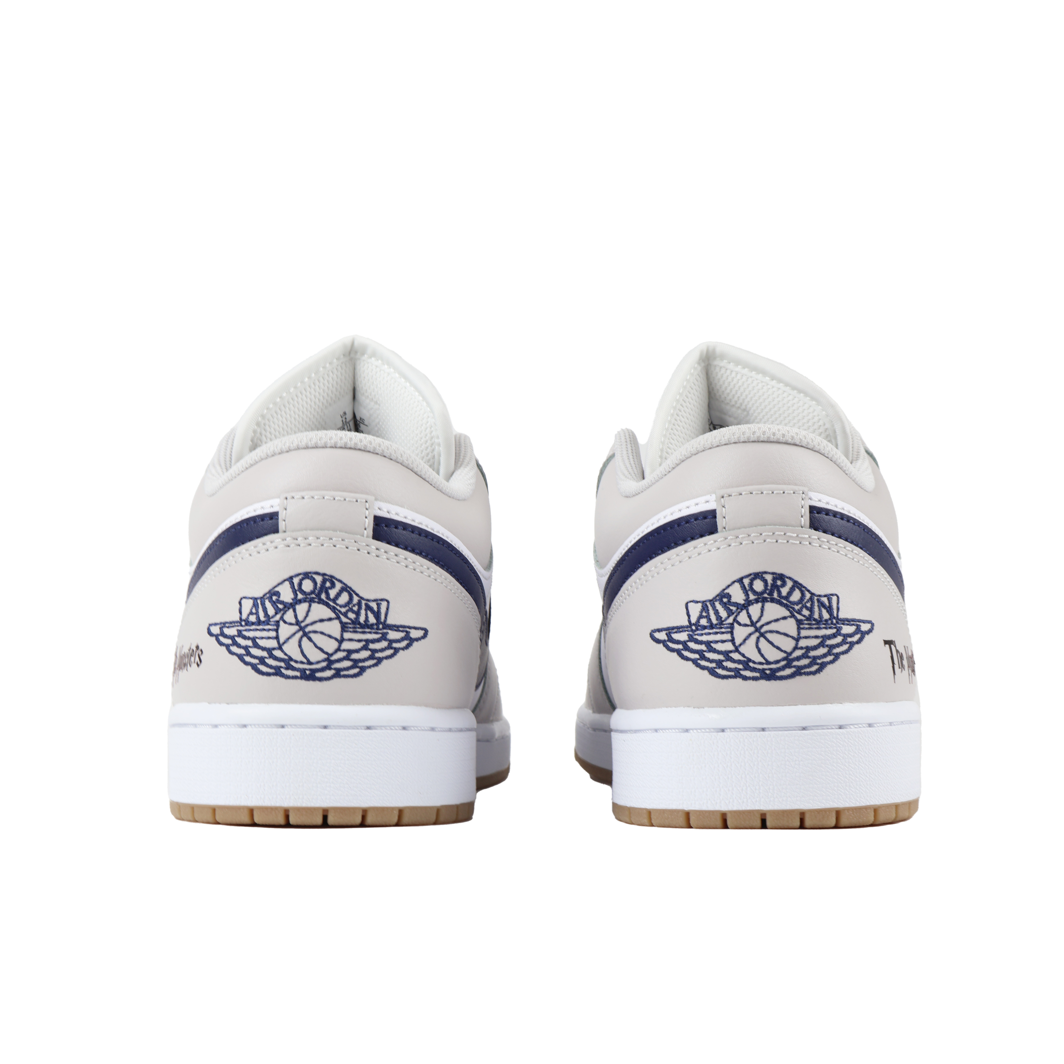 Jordan Air Jordan 1 Abrasion Resistant Support Low top Vintage Basketball Shoes Unisex Gray White