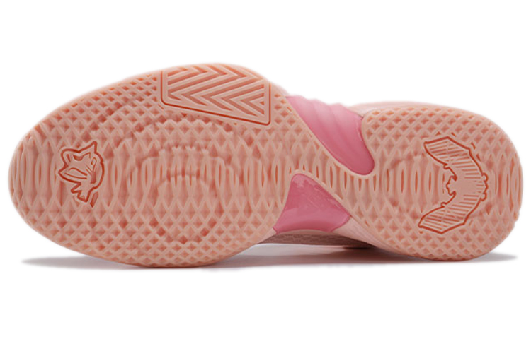 PEAK Fengji Basketball Shoes Men’s High Top Toffee Pink