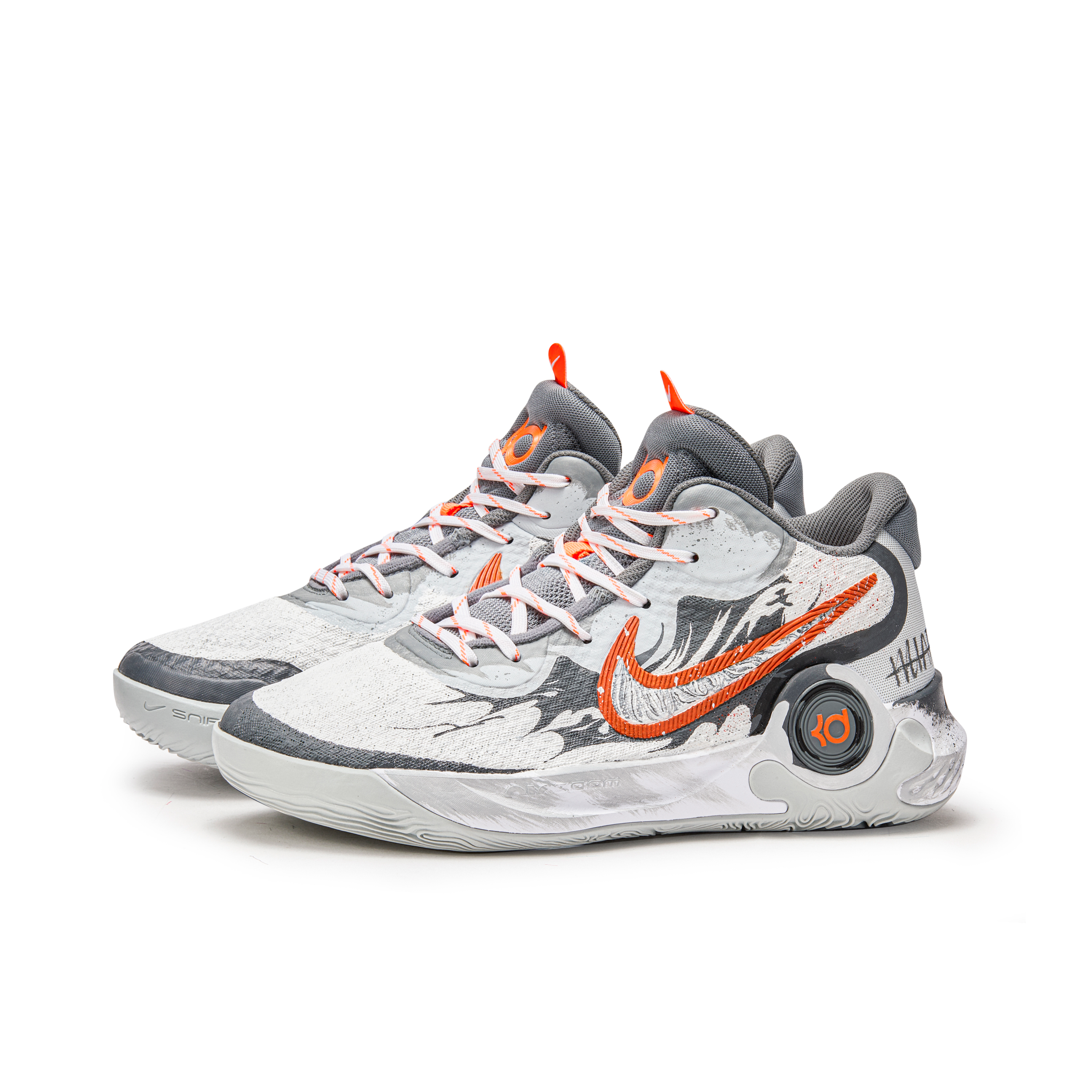 Nike KD Trey 5 IX Cushioning Slip Resistant Cushioning Slip Resistant Mid top Basketball Shoes Unisex Gray