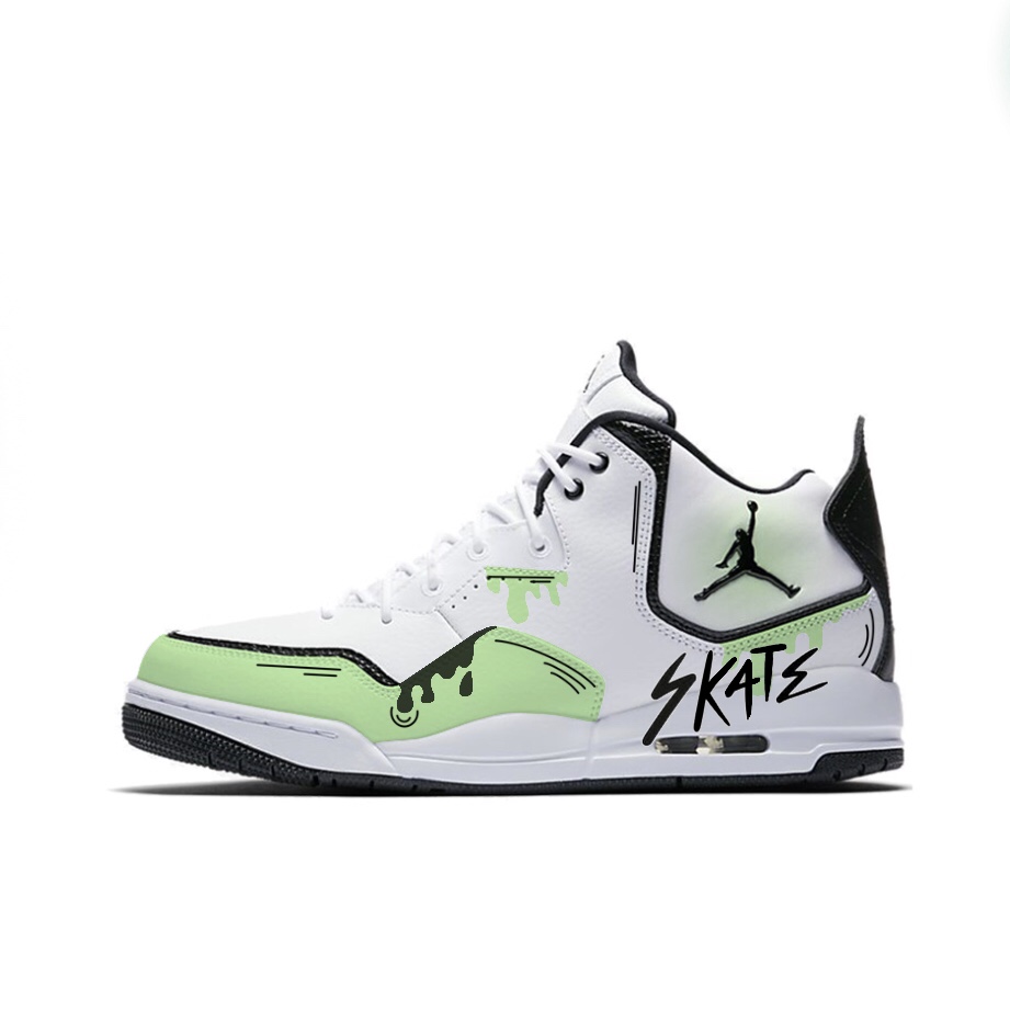 Jordan Courtside 23 Vintage Basketball Shoes Unisex Mid Top Green