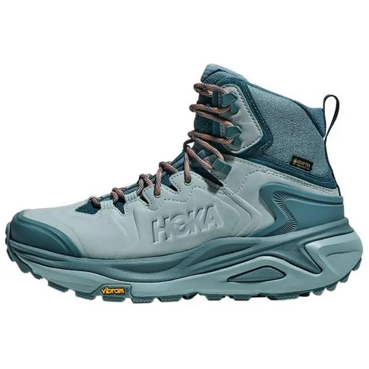 HOKA ONE ONE Kaha 3 Slip Resistant Abrasion Resistant Mid top Hiking Shoes Women's Blue