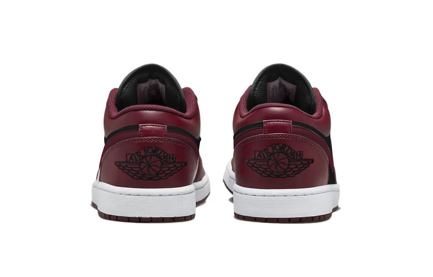 Jordan Air Jordan 1 Black Red Forbidden Wear Cushioning Low top Vintage Basketball Shoes Unisex Red Black