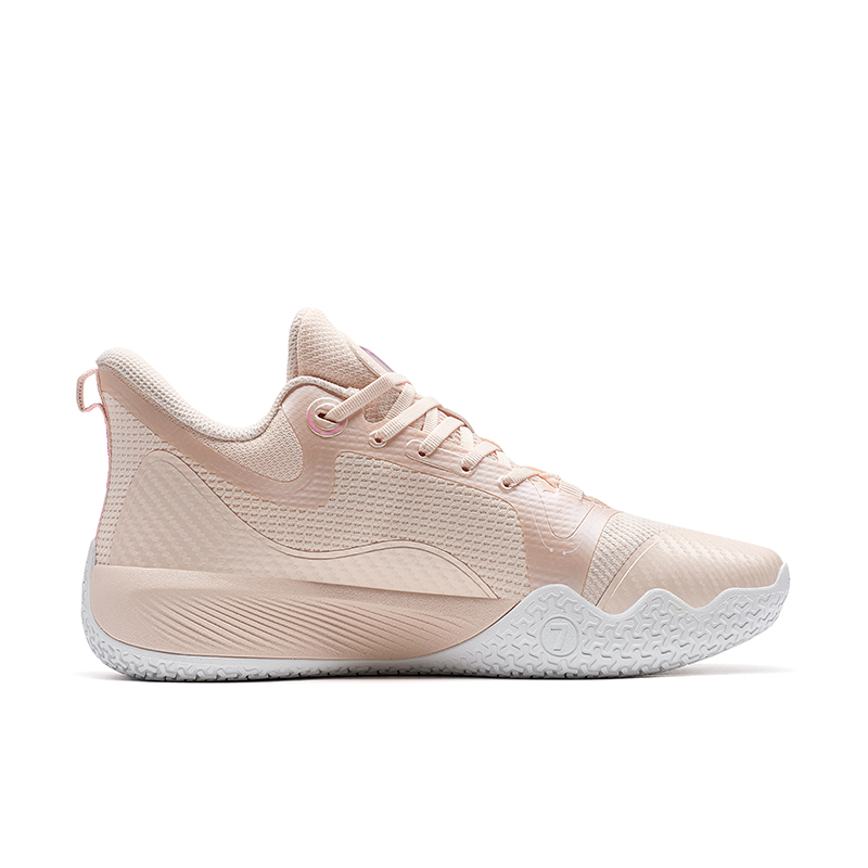 XTEP Abrasion Resistant Cushioning Coverage Low top Basketball Shoes Men’s Pink