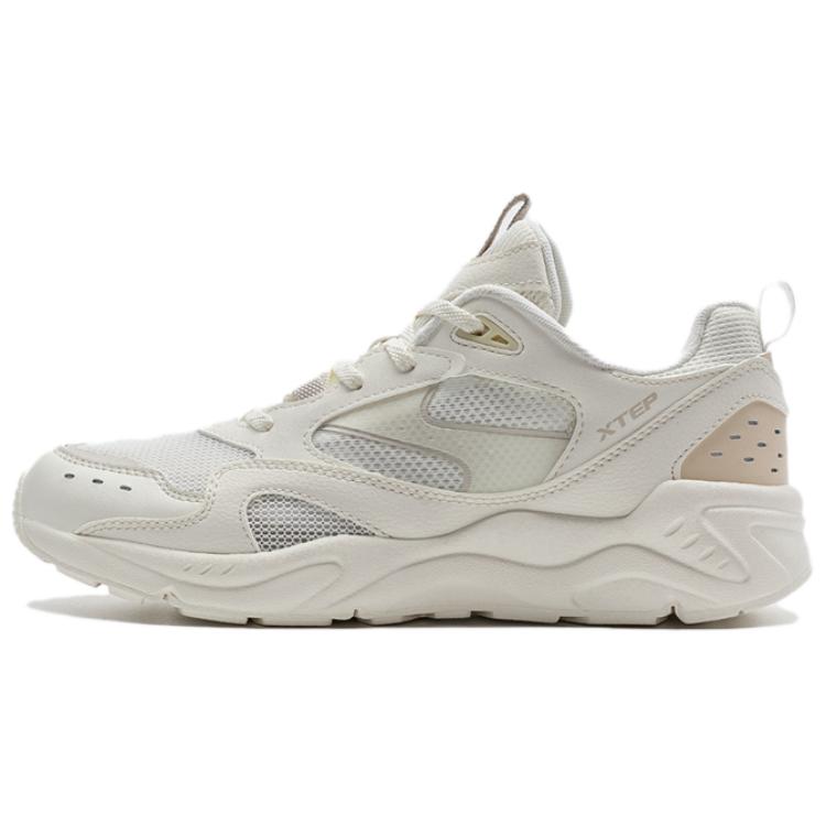 XTEP Newborn Collection Abrasion Resistant Low top Hiking Shoes Women’s White Yellow