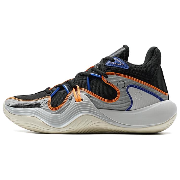 XTEP Coverage Lightweight Thermal Mid top Basketball Shoes Men’s Gray Black Blue
