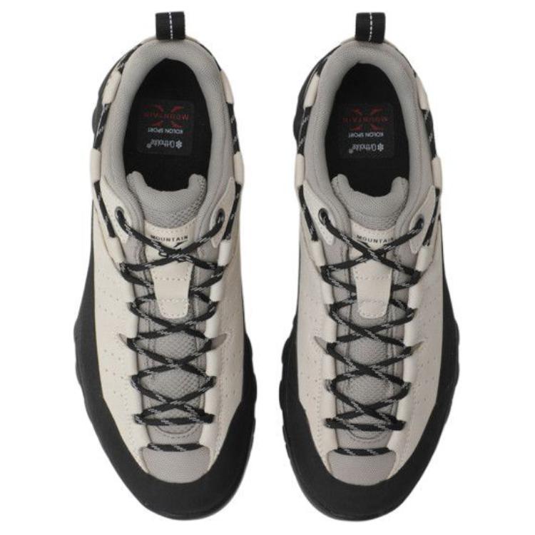 KOLON SPORT MOUNTAIN X ‘811’ Slip Resistant Abrasion Resistant Low top Hiking Shoes Unisex Beige Black
