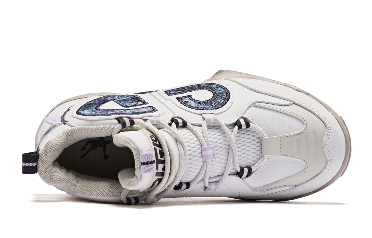 QIAODAN Non slip, Wear resistant, Impact resistant Mid top Basketball Shoes Women’s Black White