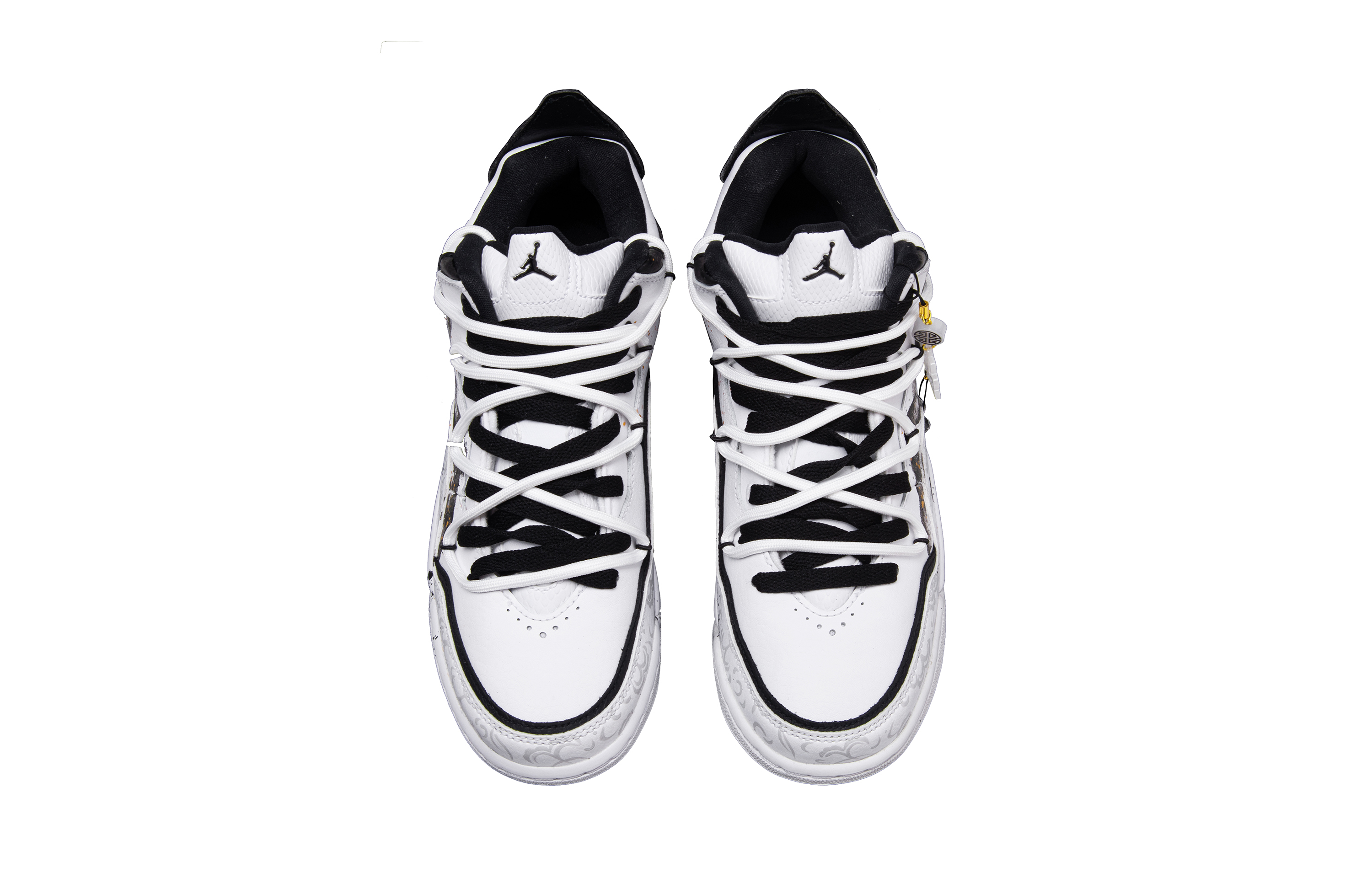 Jordan Courtside 23 Comfortable Synthetic Leather Mid top Basketball Shoes Unisex White
