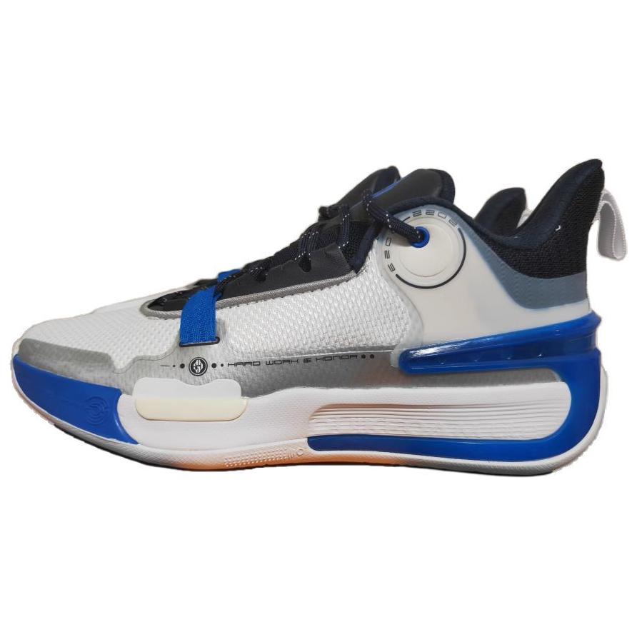 361° Cushioning, Wear Resistant Low top Basketball Shoes Men’s White Blue