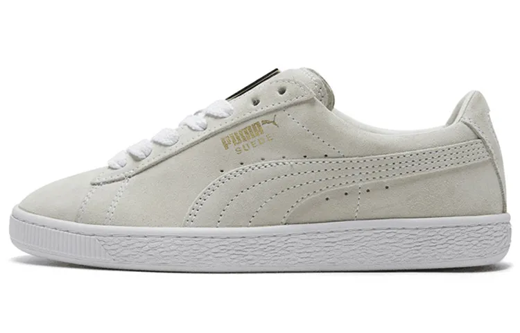 PUMA Suede Classic Metal Badge 'White Team Gold'