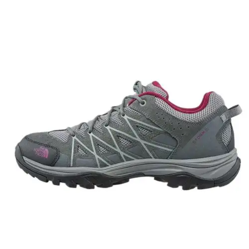 THE NORTH FACE Abrasion Resistant Grip Mid top Hiking Shoes Men's Gray